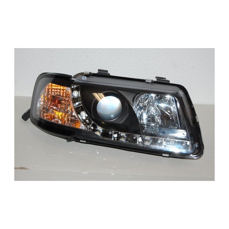 Faros Delanteros Luz De Dia Audi A3 '96-02 Mod.II Black