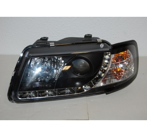 FAROS DELANTEROS LUZ DE DIA AUDI A3 96-02 BLACK
