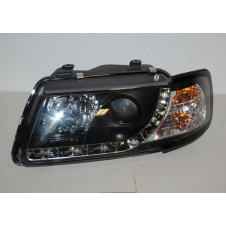 FAROS DELANTEROS LUZ DE DIA AUDI A3 96-02 BLACK