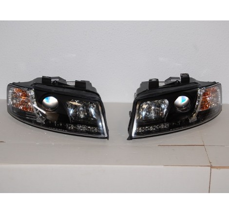 FAROS DELANTEROS LUZ DE DIA AUDI A4 01 BLACK
