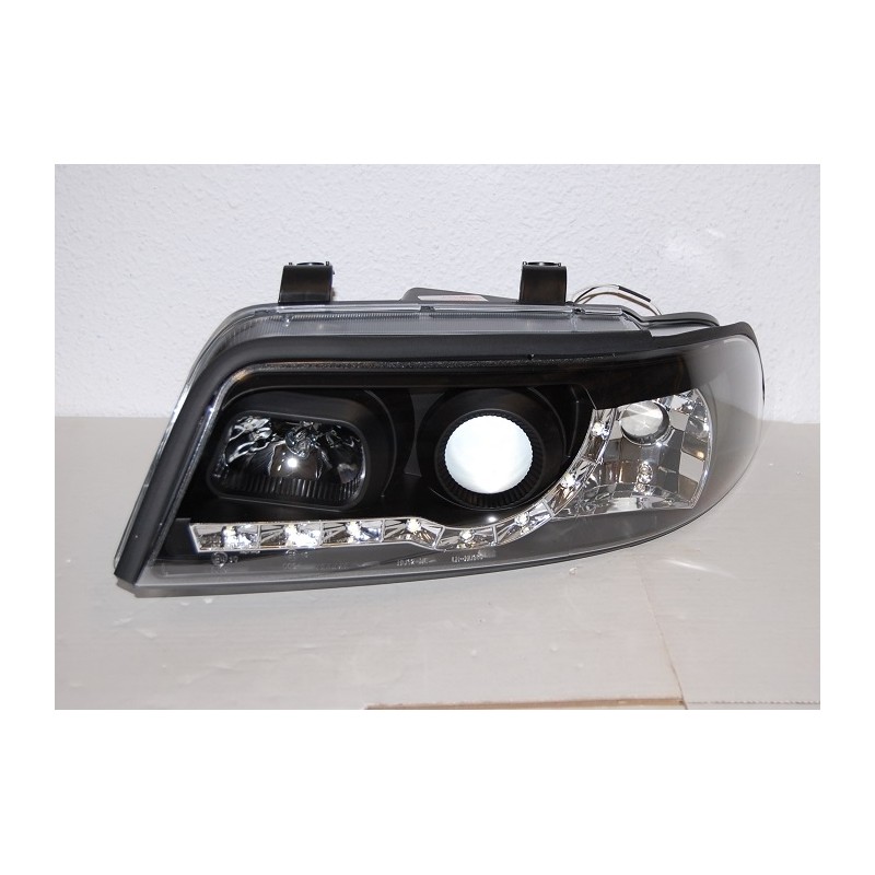 SET OF HEADLAMPS DAY LIGHT AUDI A4 1999-2001, BLACK