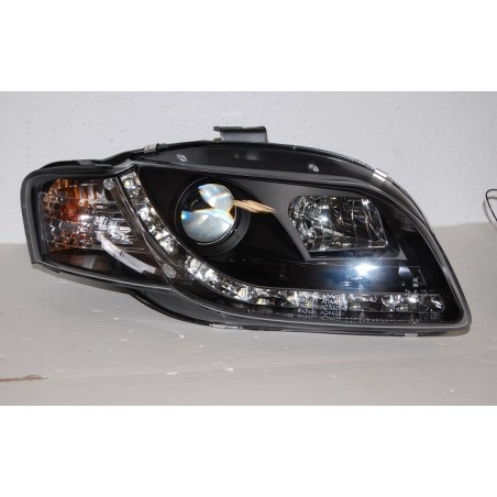 FAROS LUZ DE DIA AUDI A4 05-08 BLACK