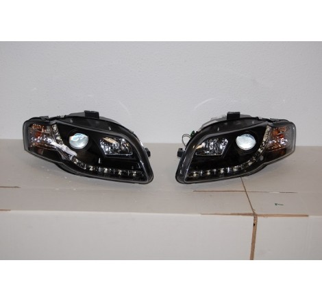 FAROS LUZ DE DIA AUDI A4 05-08 BLACK