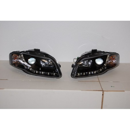 FAROS LUZ DE DIA AUDI A4 05-08 BLACK