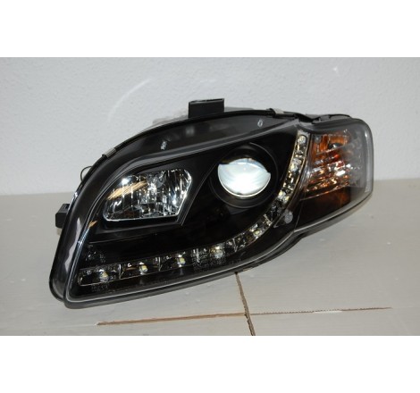 FAROS LUZ DE DIA AUDI A4 05-08 BLACK