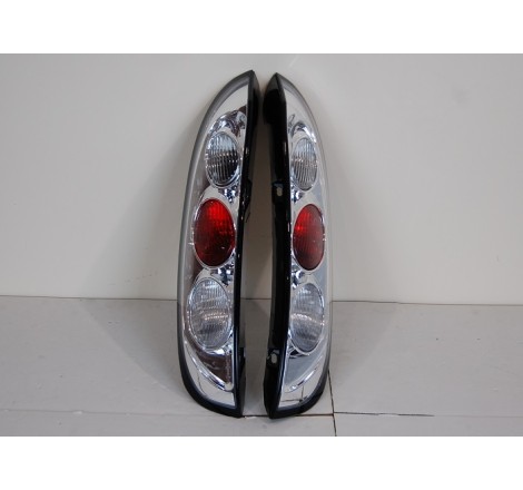 Set Of Rear Tail Lights Opel Corsa C Lexus Chromed