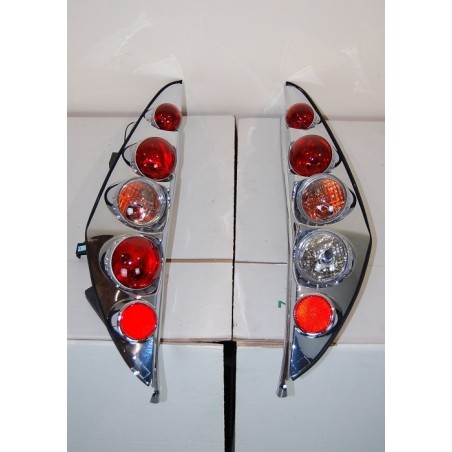 Set Of Rear Tail Lights Fiat Punto 1999 Lexus Chromed