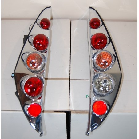 Set Of Rear Tail Lights Fiat Punto 1999 Lexus Chromed